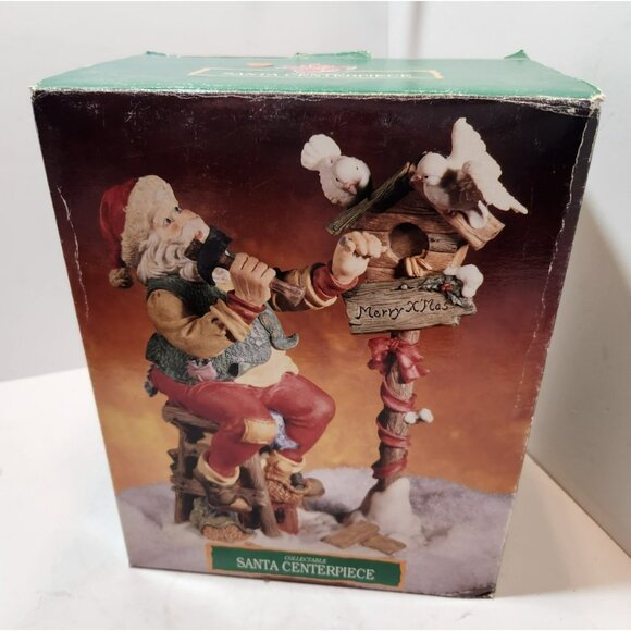 Vintage Ceramic Santa Building Birdhouse Collectible Figurine Made for Walmart - Picture 14 of 16